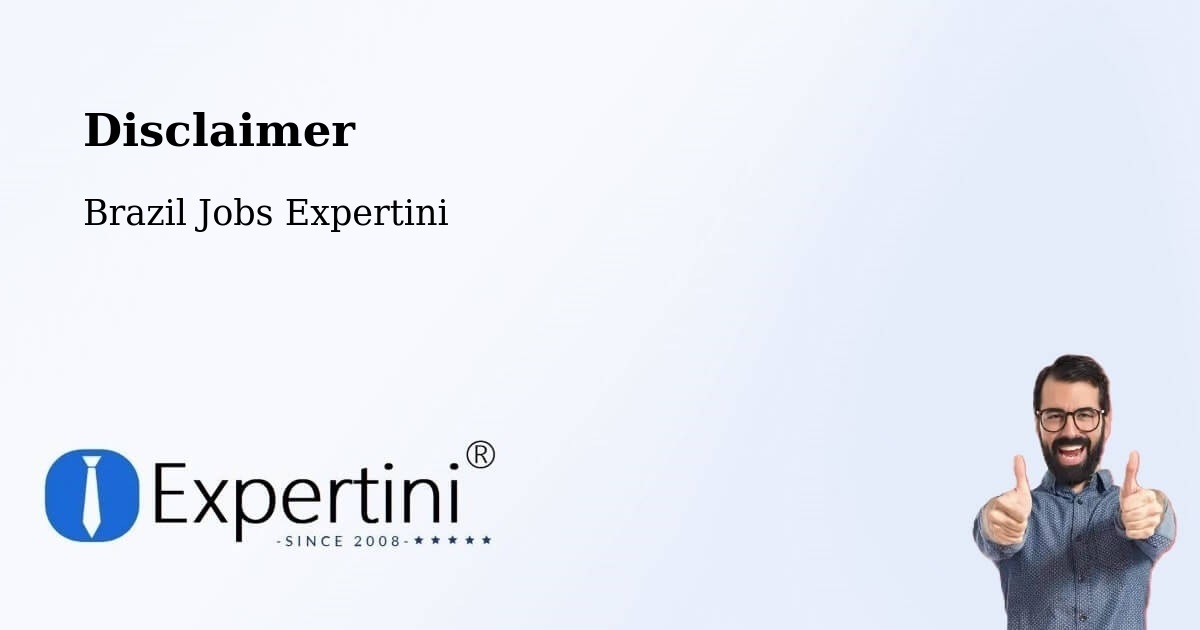 Disclaimer – Tabaí - Brazil Jobs Expertini
